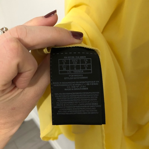 Yellow Guess High Low Skirt - Picture 7 of 7